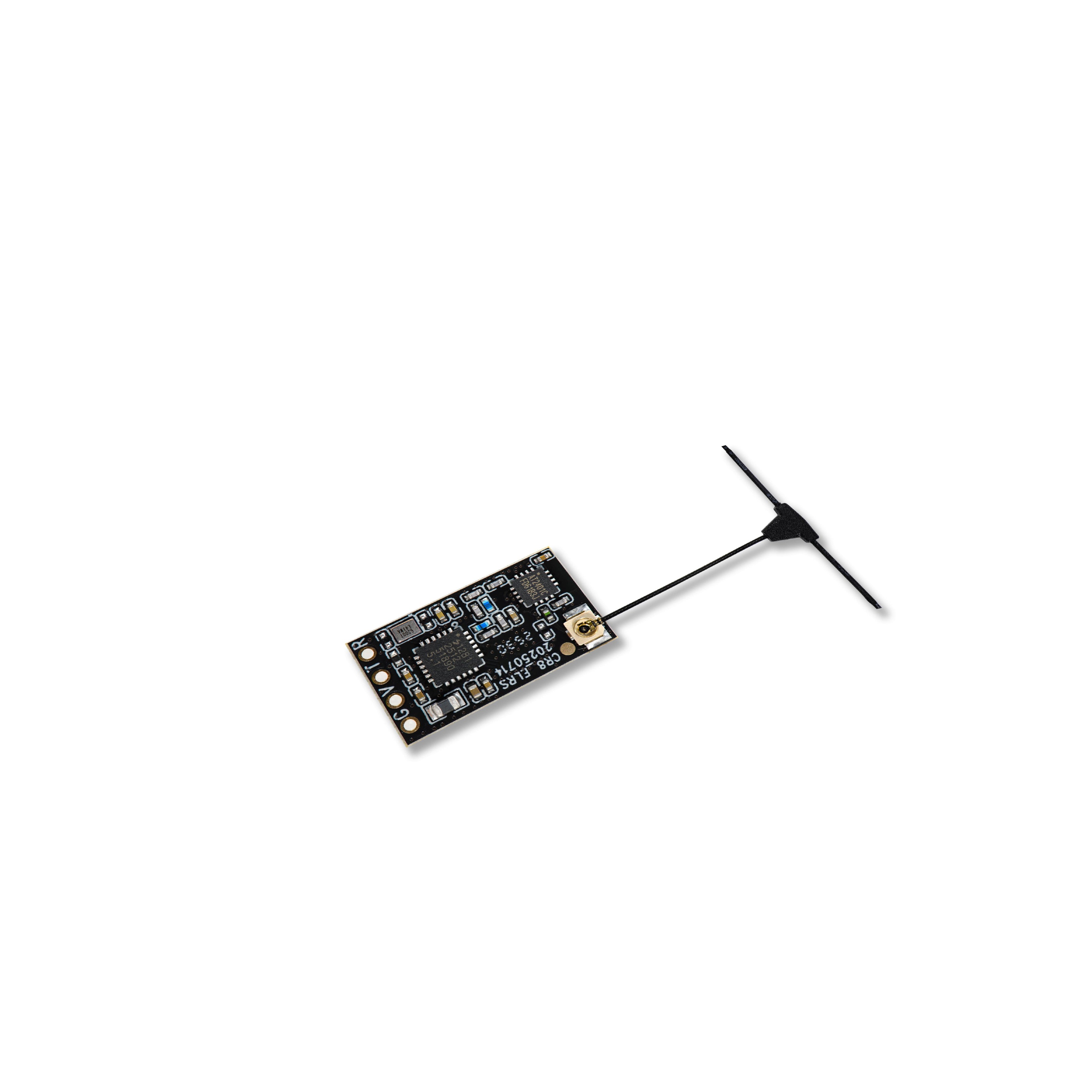 STARTFPV CR8 ELRS Receiver with compact design, high-performance PCBA, 2.4GHz long-range signal, compatible with multiple FPV drones, ensuring stable and low-latency control.
