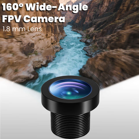 STARTFPV T8-C2 FPV camera with 160-degree wide-angle lens capturing more of the scene