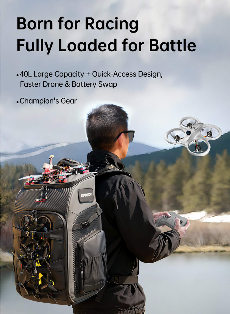 STARTFPV BP2 FPV drone backpack banner for mobile view