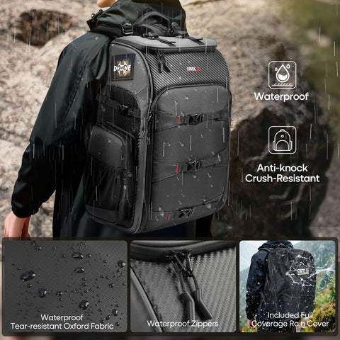 STARTFPV BP2 FPV Drone Backpack showing waterproof and protective design to keep drones and accessories safe during outdoor use
