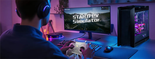STARTFPV FPV drone training system showcasing immersive flying experience