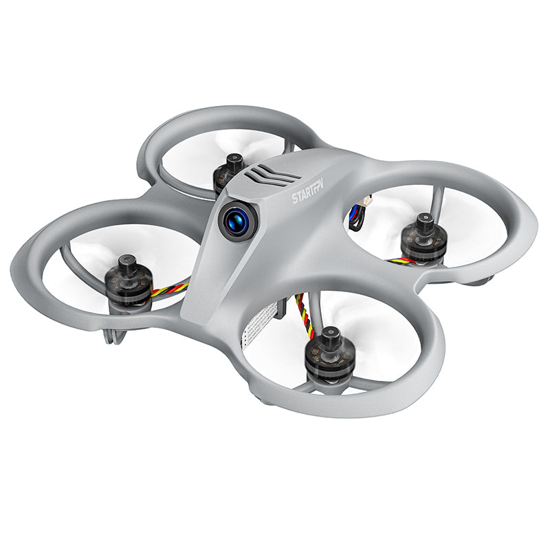 STARTFPV T8 mini drone side view showing compact design and dual-battery setup