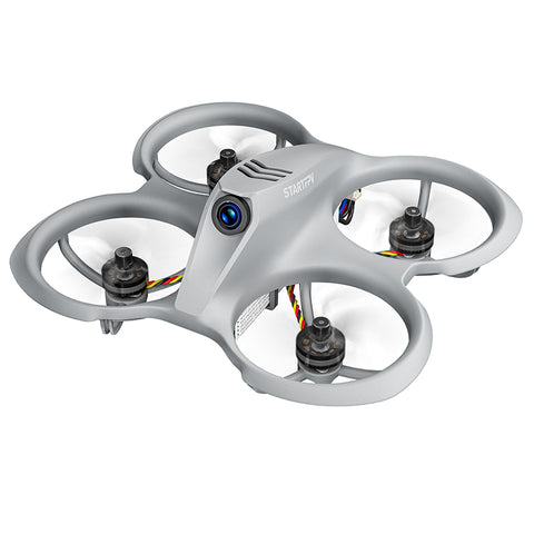 STARTFPV T8 mini drone side view showing compact design and dual-battery setup